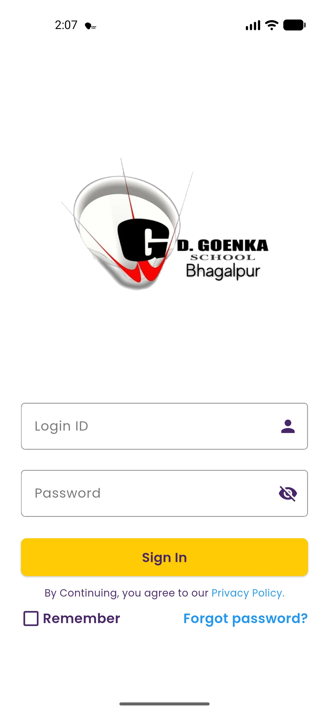 GD Goenka Public School screenshot