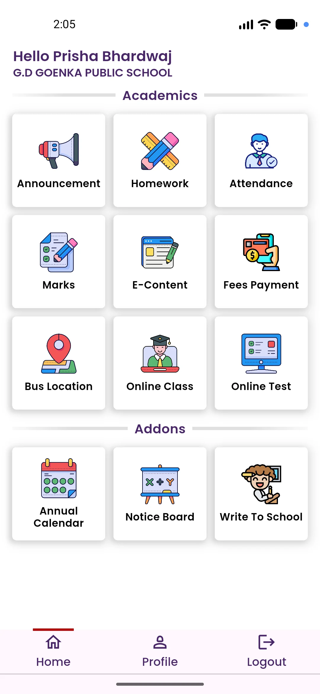 GD Goenka Public School screenshot